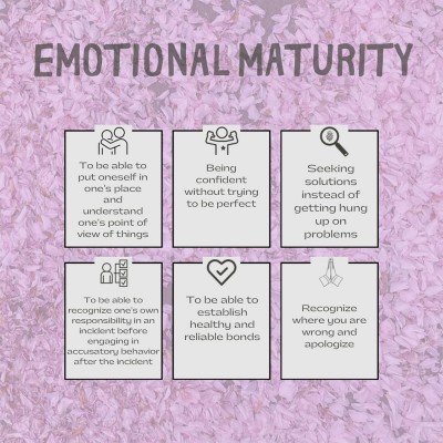 EMOTIONAL MATURITY