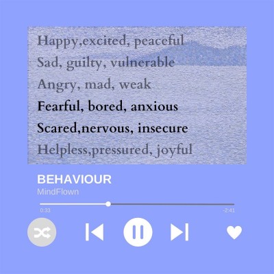IF BEHAVIOUR IS THE WHOLE SONG, EMOTIONS ARE THE WORDS